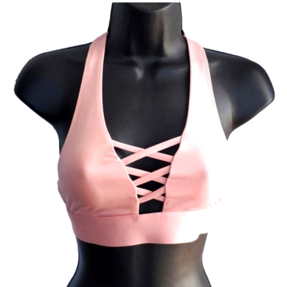 Pink Ultimate Unlined Caged Sports Bra - Picture 1 of 3